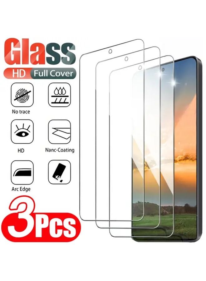 3 Pack Tempered Glass Screen Protector For Xiaomi Redmi Note 13 Pro 4G Anti Scratch Bubble Free - Image 1
